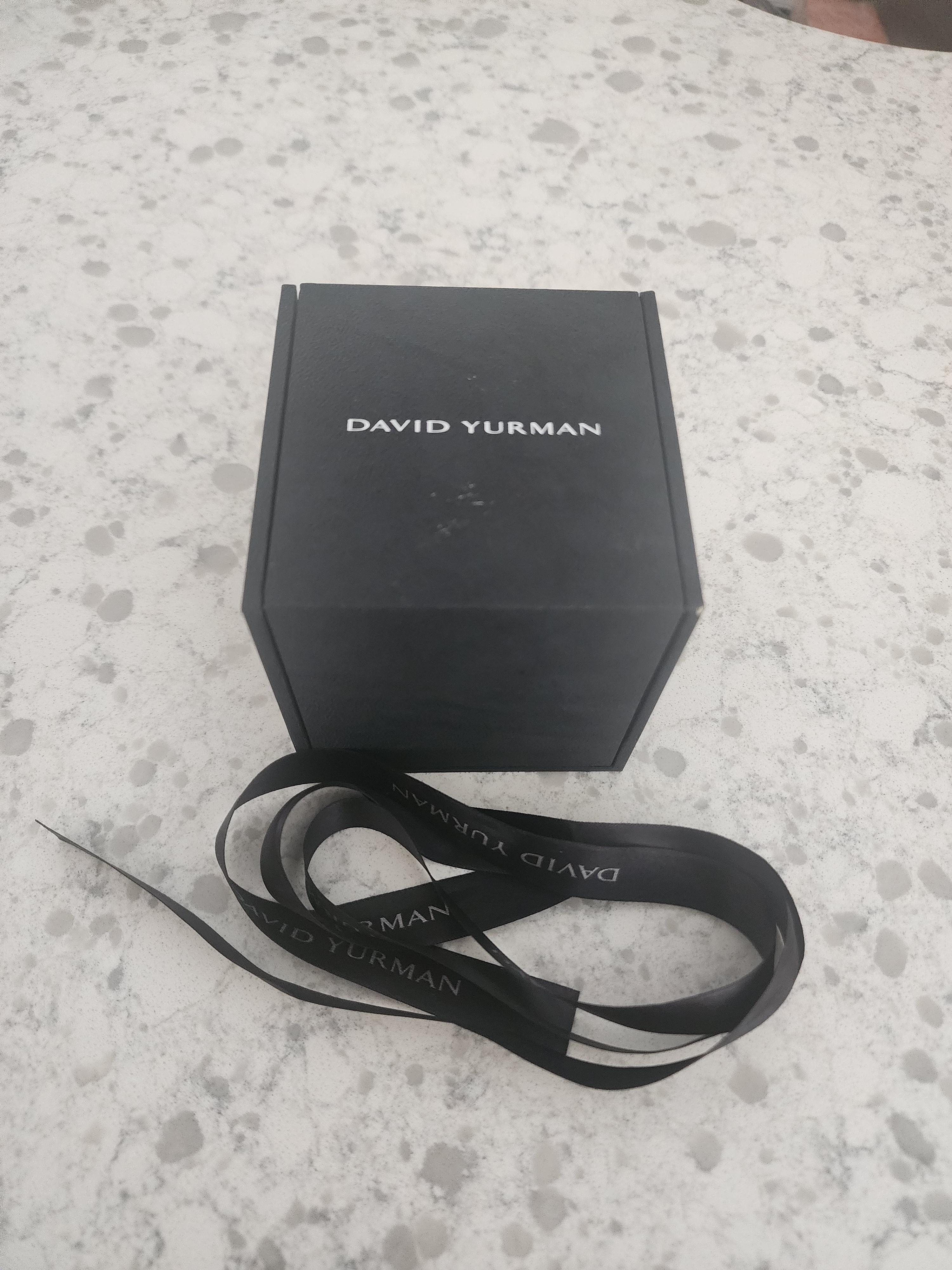 David Yurman Black Jewelry Presentation Box With Branded Ribbon